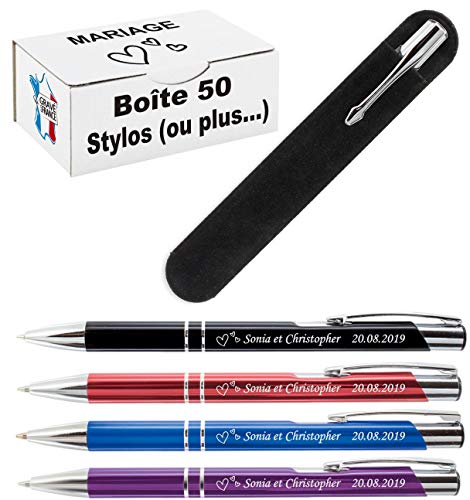 Stylo personnalisé mariage : le cadeau d'invité utile et gravé