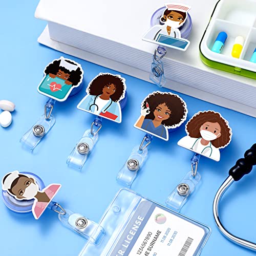Porte-badge d'infirmière rétractable pour blouse hôpital et médecin - 7