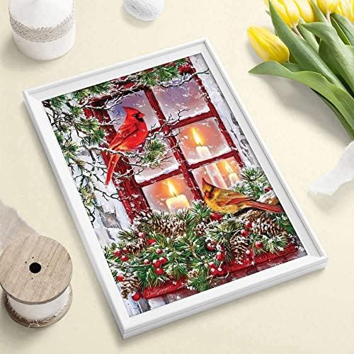 Christmas Diamond Portray Kits for Adults and Children,Christmas Fowl 5D DIY Spherical Full Drill Diamond Artwork Craft Canvas Image Household Present as House Wall Decor, 12x16 inch 2 51+SIAvy0pL. AC