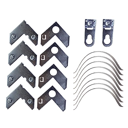 Image of 18 Pcs L Shaped Photo Frame Hardware Picture Frame Hangers Flat Angle Corner Bracket Fasteners for Hanging Photos Frame