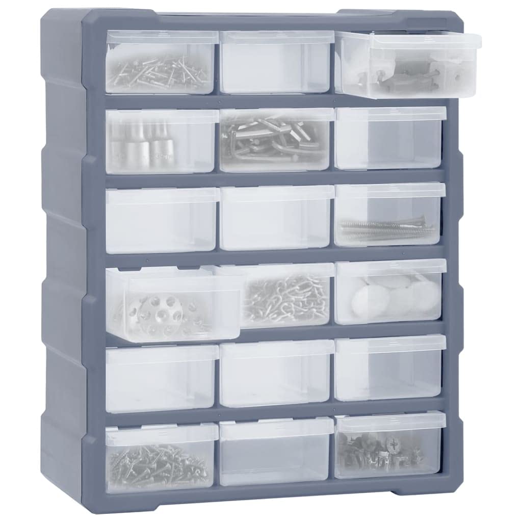 Genérico Organizador multicajones con 18 cajones intermedios 38x16x47 cm,Bricolaje,Accesorios de Bricolaje,Organización y Almacenamiento de Herramientas,Cajas de herramientas-149598