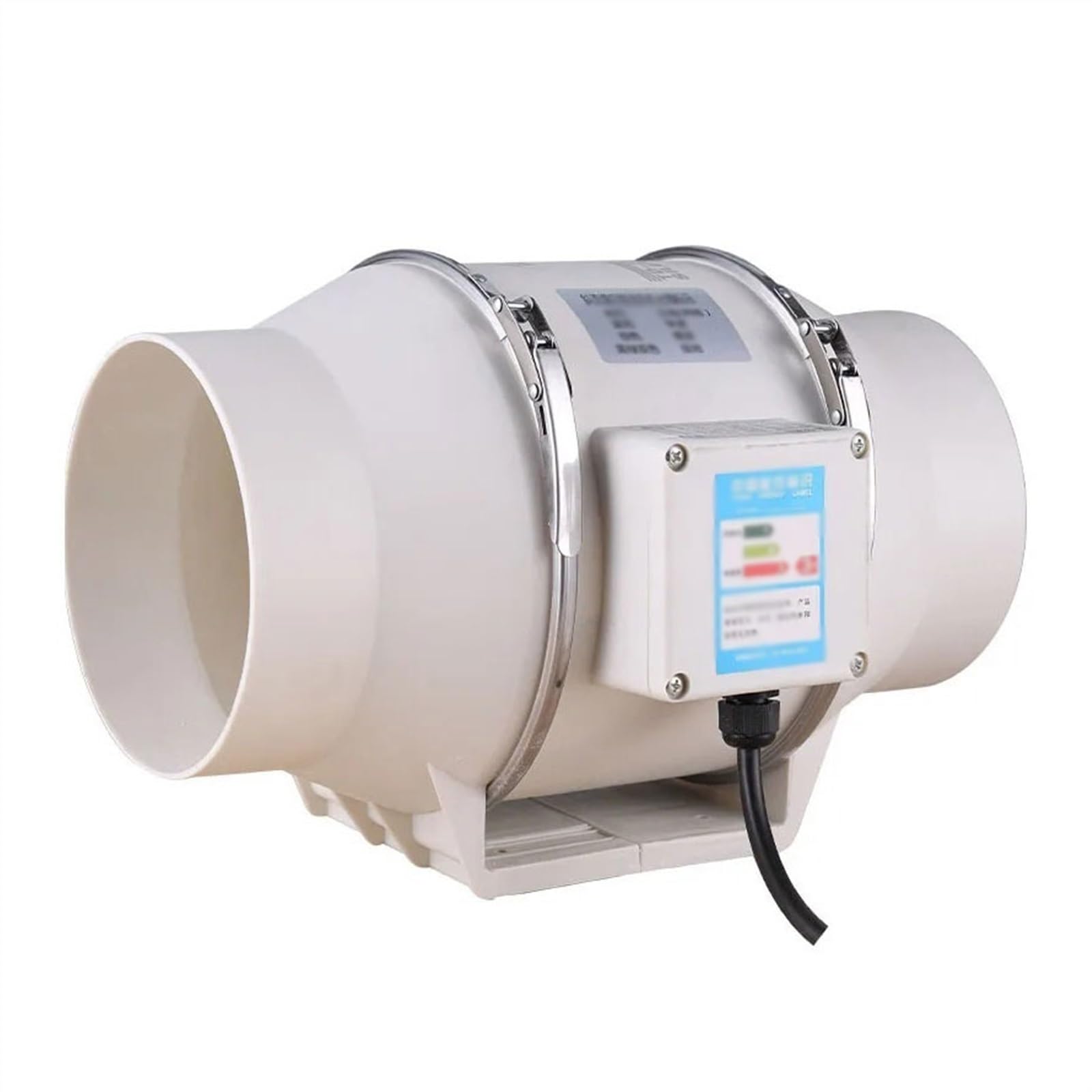 Ventilador Extractor de aire de 6 pulgadas y 220V for el hogar, conducto de tubería en línea silencioso, Extractor de ventilación for baño, cocina, inodoro, ventilador de aire de pared Cuarto de baño