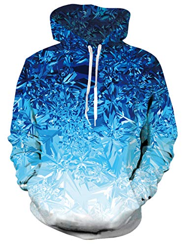 NEWISTAR - Sudaderas con capucha unisex impresión HD 3D, ligera, con bolsillos Wolflove M Cover