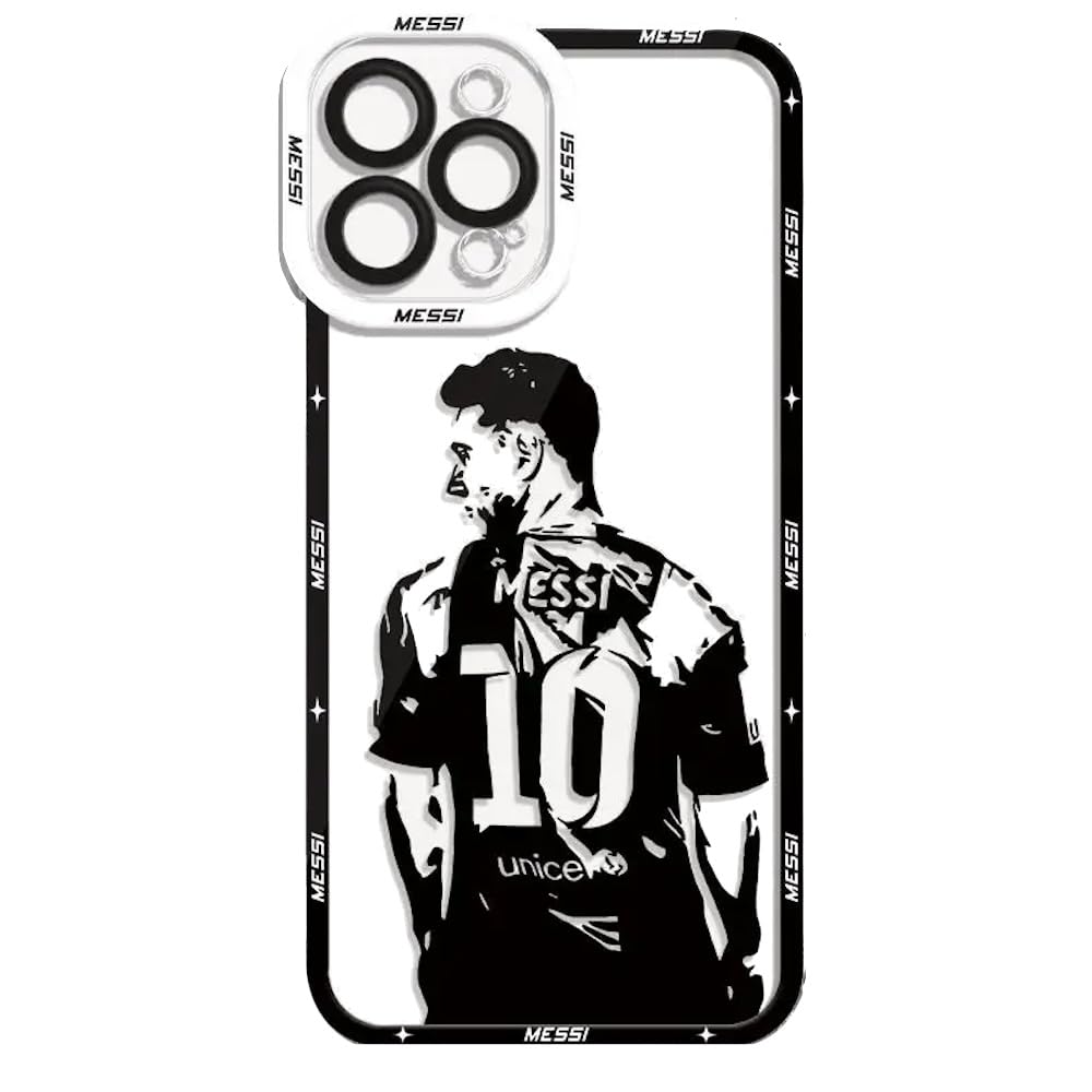 EZB Lionel Messi Themed iPhone Phone Case, Clear, iPhone 11