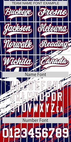 KXK Custom Baseball Jersey Personalized Patriotic Button Down Shirt para hombres, mujeres y jóvenes miniatura 5