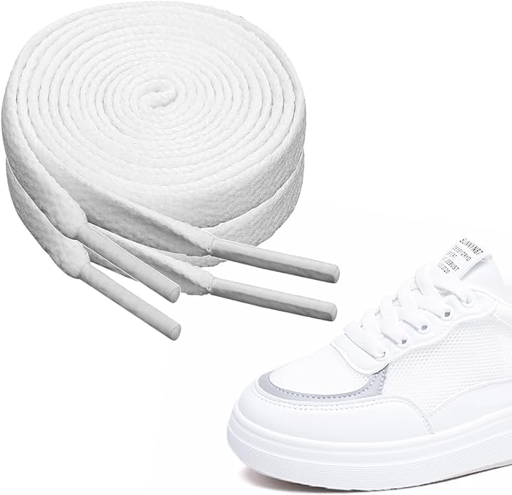 AMAZBIRD Solid Flat Shoelaces Hollow Thick Athletic Shoe Laces Strings 2 Pair White (B0CNXJNWV2) Amazon Price History, Amazon Price Tracker