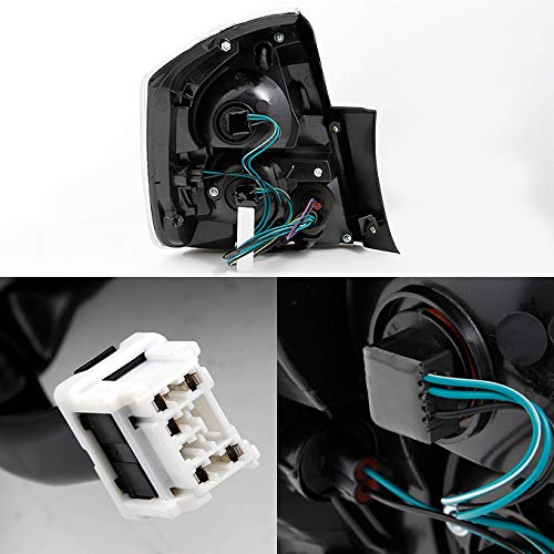 AKKON - For Nissan Sentra Base | S | SL | SR | SE-R Model Chrome Tail Light Brake Lamp Replacement Left + Right