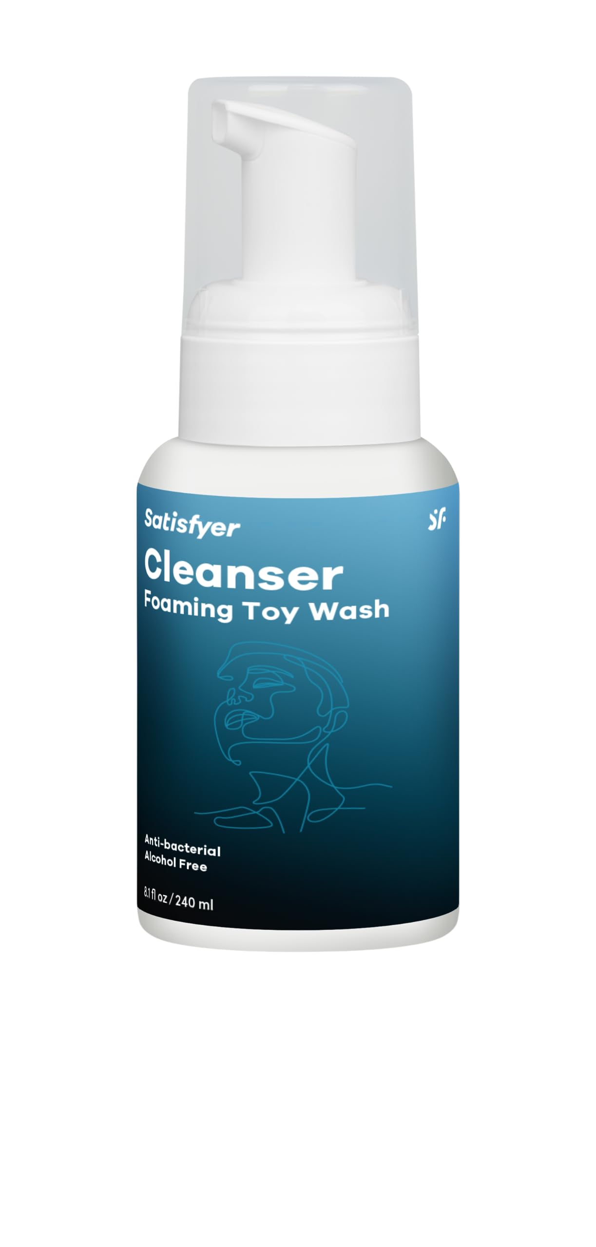 SatisfyerMen Cleansing Foam - Alcohol Free, Deep Cleansing, Rubber and Silicone Friendly, Hygienic Toy Cleaner - 8.1 oz