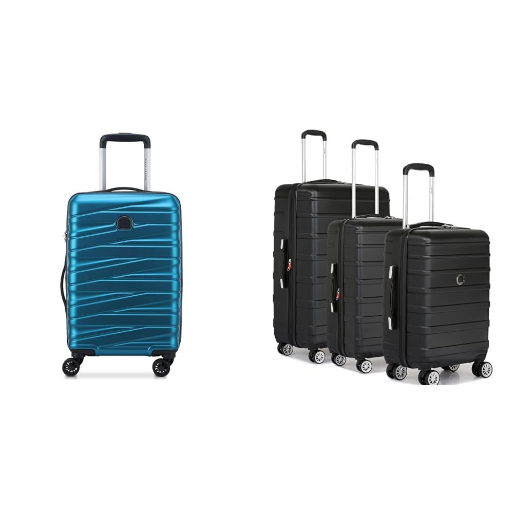 delsey paris Tiphanie 55 cms Small Cabin Polycarbonate Hardsided 8 Wheels Spinner and Expandable + Margot Trolley Bags Set of 3 Cabin, Medium & Large Luggage Premium Hardside Polycarbonate-picture-18