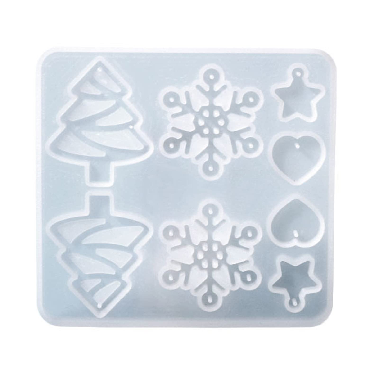 Ensemble de moules en silicone de Noël - 2 pièces, père noël arbre de Noël, moule antiadhésif Ensemble de moules en silicone de Noël - 2 pièces, père noël arbre de Noël, moule antiadhésif