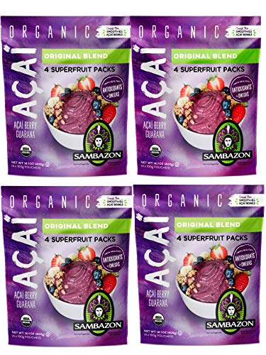 Amazon | サンバゾン アサイー リオブレンド (100g×4袋)×4 計:1600g 