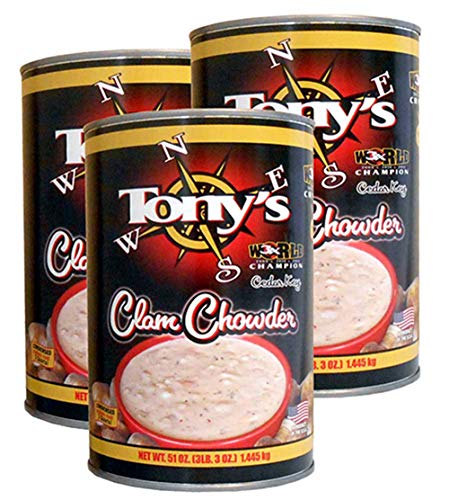 Tony's Clam Chowder 3x Champion 51oz Pack of 3