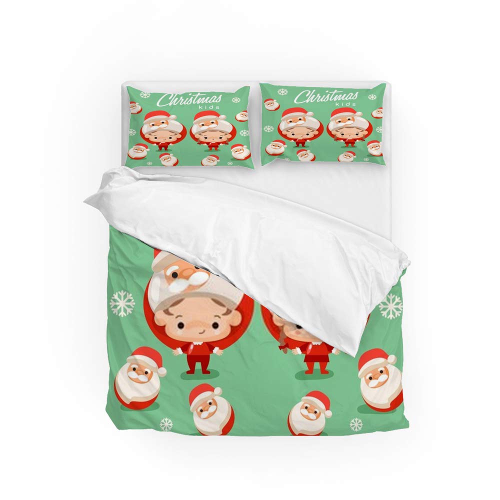 Housse de couette king size CHEHONG en microfibre souple, parure de lit double de qualité supérieure