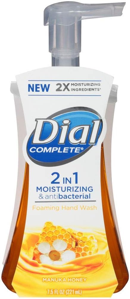 DialComplete 2-In-1 Foam Hand Wash 7.5 Ounce Manuka Honey (221ml) (Pack of 3)