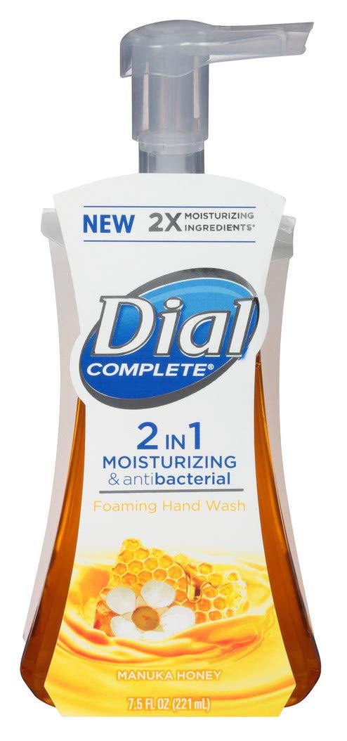 DialComplete 2-In-1 Foam Hand Wash 7.5 Ounce Manuka Honey (221ml) (Pack of 3)