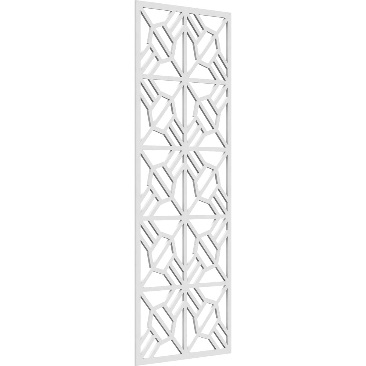 21 3/8"W x 54 3/8"H x 3/8"T Auburn Decorative Fretwork Wall Panels in Architectural Grade PVC
