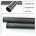 WHABEST Durable Carbon Fiber Tube - Aerospace Grade Quality for Robotics, Drones, and Industrial Applications (2pc 46x48x500mm 3K Twill Glossy)