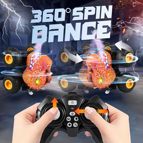 Image of BEZGAR Monster Truck Toys, 1:20 Remote Control Car with Spray, Light, Music