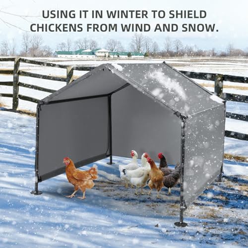 Hundehütte Outdoor für Kleine bis Große Hunde, 120x120x100 cm, Wasserdicht Hundezelt mit Rückentür und künstlichen Weinreben, Sonnenschutz Hundeliege mit Dach für Hühner, Katzen, Farbe in Grau