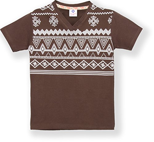 Image of TONYBOY Baby Boy's Tribal Regular fit Kids Wear (2158 Brown 18-24 Months)