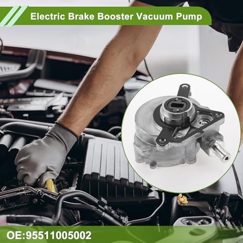 Bomba de Vacío para Frenos N.o 95511005002, Bomba de Vacío para Motor para Porsche Cayenne 2011-2017 3.6L V6, Aleación de Aluminio, Tono Plateado, 1 Unidad miniatura 3