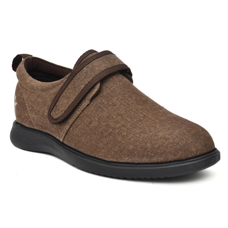 Image of HEALTH FIT Orthopedic & Diabetic Shoes Breathable & Adjustable Strap Soft Sole Ultra-Lightweight Casual /Sport Shoes for Men's 723