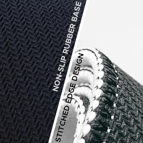 Image of Black Canyon Map Stitched Mousepad (11x23) for Laptop, Desktop, PC and Gaming Deskmat (Stitched Black 2.O, L)