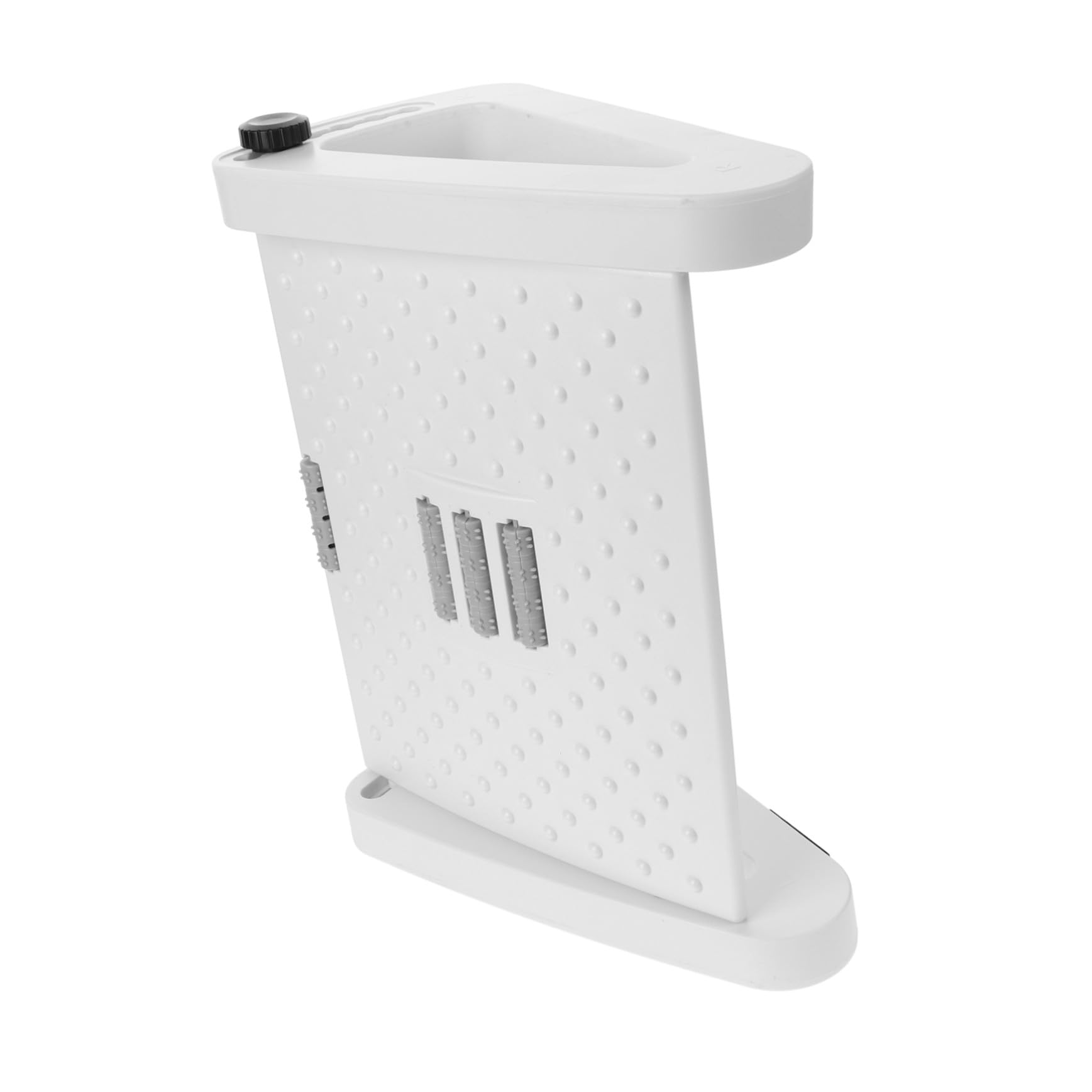 GALPADA Reposapiés Soporte Fuerte y Ergonómico para Oficina y Hogar de Plástico Blanco Rodillo de Masaje Ajustable para Personas Mayores y Adolescentes