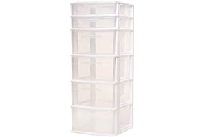 HOMZ: 6-Drawer Cart with Wheels and Drawers