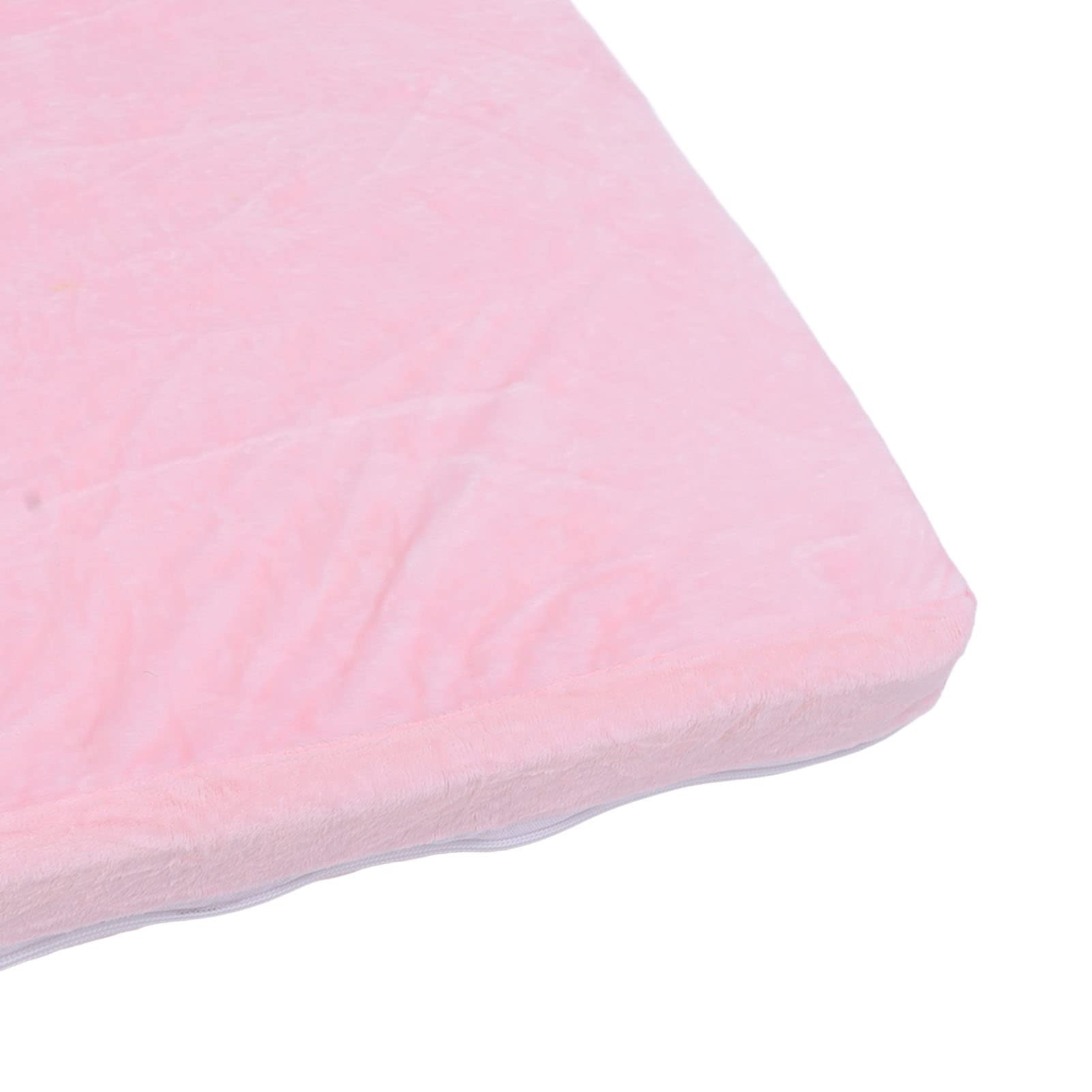 Składana Sofa Dziecięca Kreskówka Miękka Wygodna Dziecięca N Składana Kanapa Sofa Łóżko dla Chłopców Dziewcząt Sypialnia Różowa Krowa(2 poziomy)