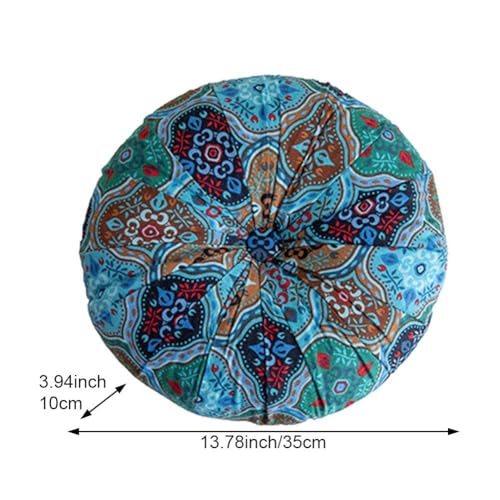 Coussin de méditation rond élastique doux pour tatami et assise de canapé