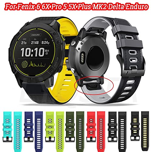 Bracelet montre Garmin Fenix 5X silicone Quick Release - 2