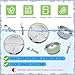 Nuogo 8 Pcs Stainless Steel Kids Plates and Bowls Set with Suction Stainless Steel Baby Plate, Toddler Bowls, Forks, Spoons with Removable Silicone Suction Silicone Baby Feeding Set, Dishwasher Safe