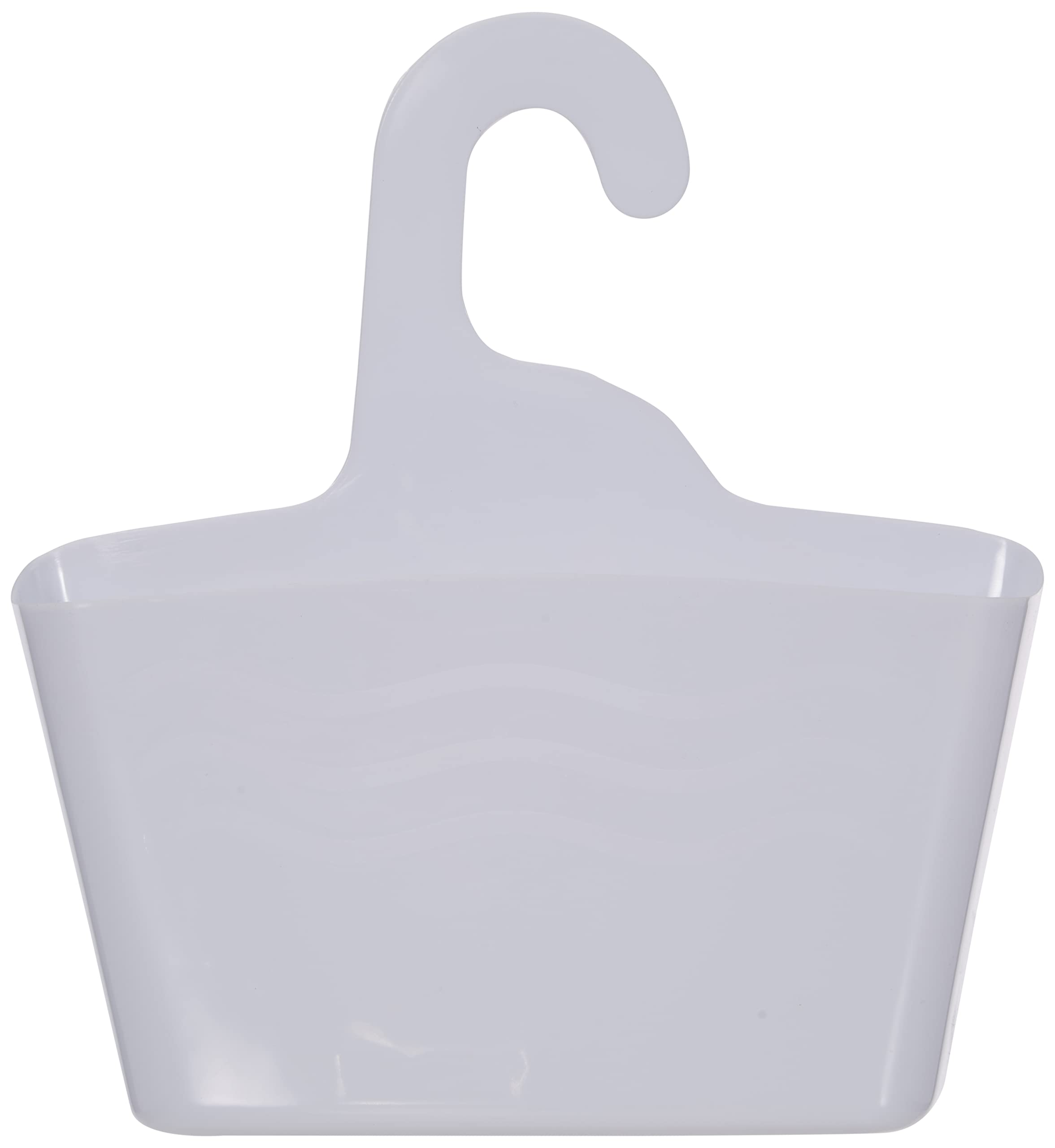 Douceur d'Intérieur - Plastikowy wiszący kosz prysznicowy 24 x 9,5 x 25,6 cm, biały