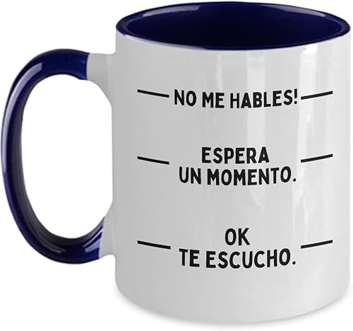 Miniatura 3 de Regalos divertidos de taza de café, tazas de café para mujeres Taza divertida No Hables tazas de café 12 oz de vidrio, taza de café divertida Rega