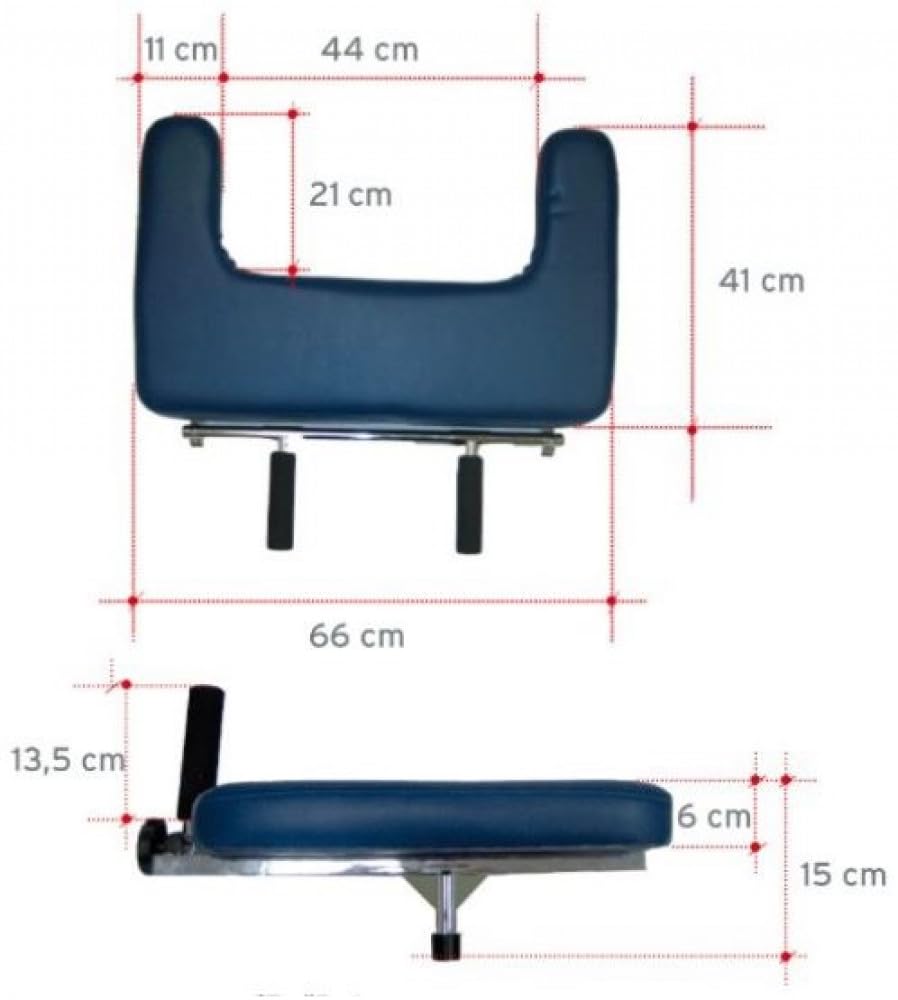 DEAMBULATORE SMONTABILE con TAVOLINO con appoggio antibrachiale imbottito - Acciaio verniciato - IN OMAGGIO sedile imbottito e supporti ascellari - Conforme alla normativa CE