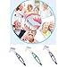 3 Pcs Denture Cleaning Brush Portable Cleaning Brush False Teeth Brushes for Denture Care Denture Cleaner with Multi-Layered Soft Bristles and Dual Angled
