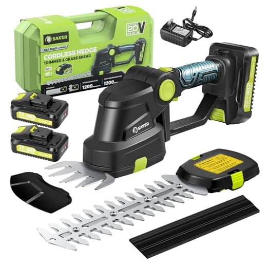 Saker Cordless Hedge Trimmer Electric Shrub Shear