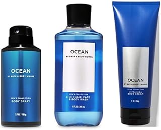 Bath and Body Works - Ocean - For Men - 3 pc Bundle - (2020 Edition)