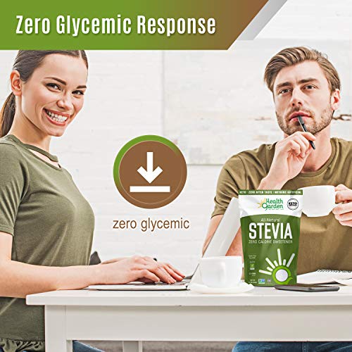 Health Garden Stevia Sweetener Powder - 4:1 Sugar Substitute - All Natural - Gluten Free - Keto Friendly - Tastes Like Sugar (2 Lbs) #TOP4