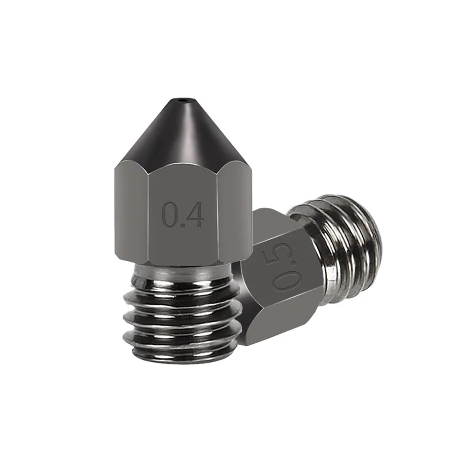 Dysza MK8 do drukarki 3D z twardej stali o średnicy 0,2 mm i 1, materiałów eksploatacyjnych CR10 CR10S Ender-3, głowica wytłaczarki, części dyszy(10Pcs for 1.75mm,1.0mm)