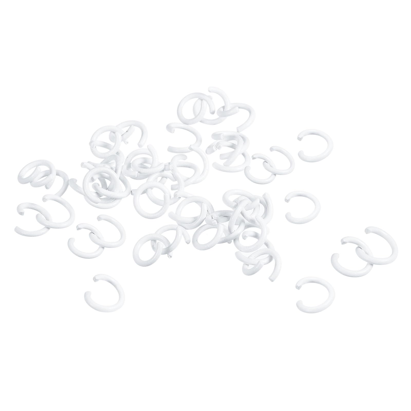 Anneaux ouverts colorés 8mm uxcell anti-déformation pour réparer et suspendre des bijoux