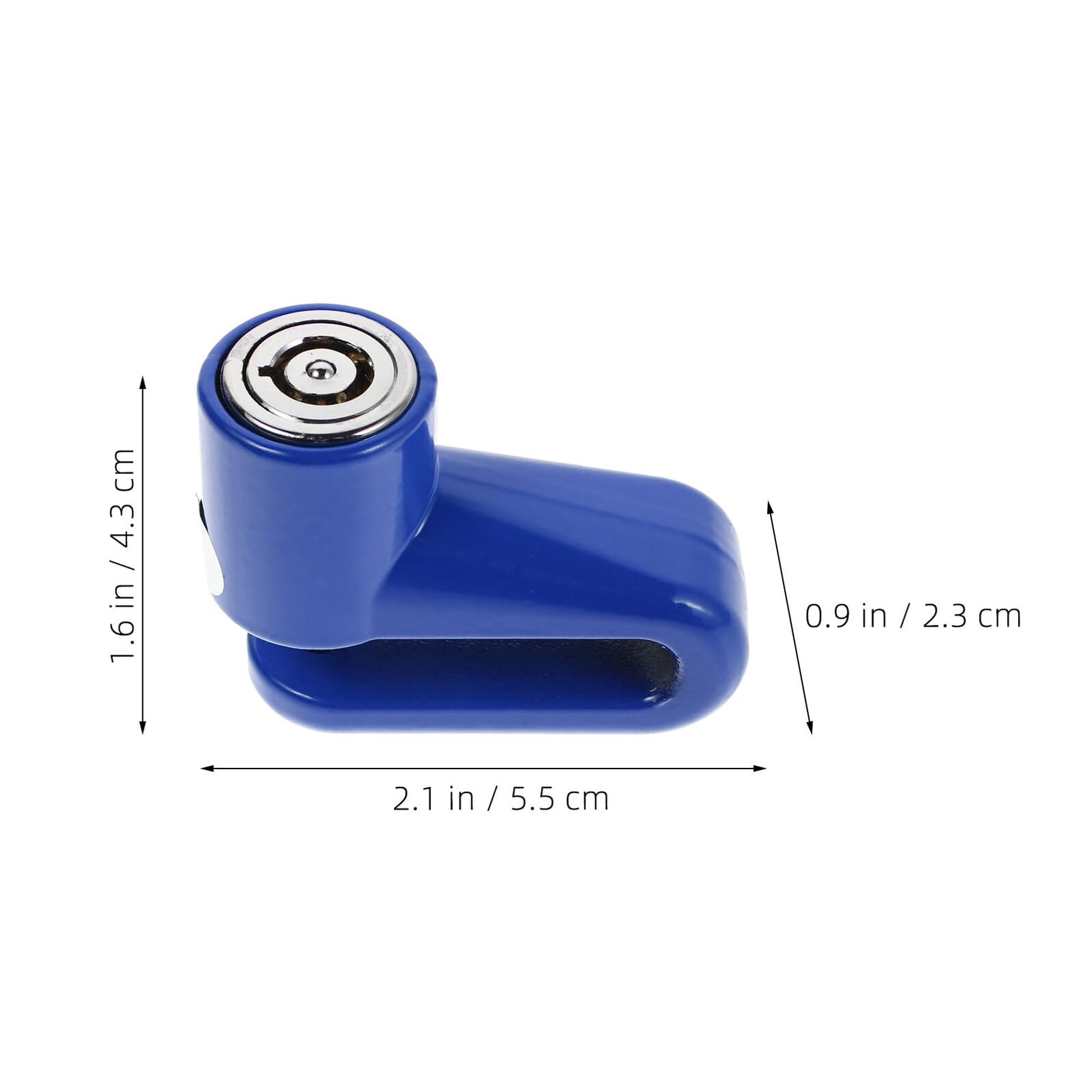 Lucchetto a Disco Antifurto per Freno Bici e Moto, 5 Pezzi Blu | Plastica Leggera, Protezione Antifurto Rinforzata, Uso Esterno, Compatibile Bici da Strada e Mountain Bike