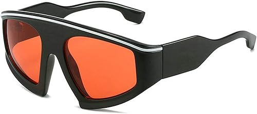 COTIA Gafas de sol con visera de escudo de moda, gafas de sol de gran tamaño a prueba de viento, gafas de sol de una pieza con marco grande