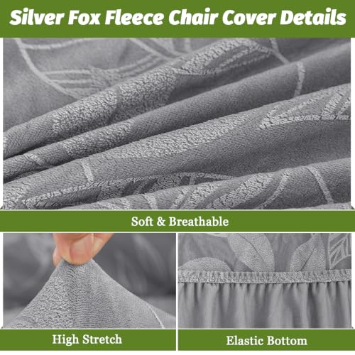 Image of FUANGUI Bar Stool Covers with Backs, 2 Pack Stretch Bar Stool Chair Covers