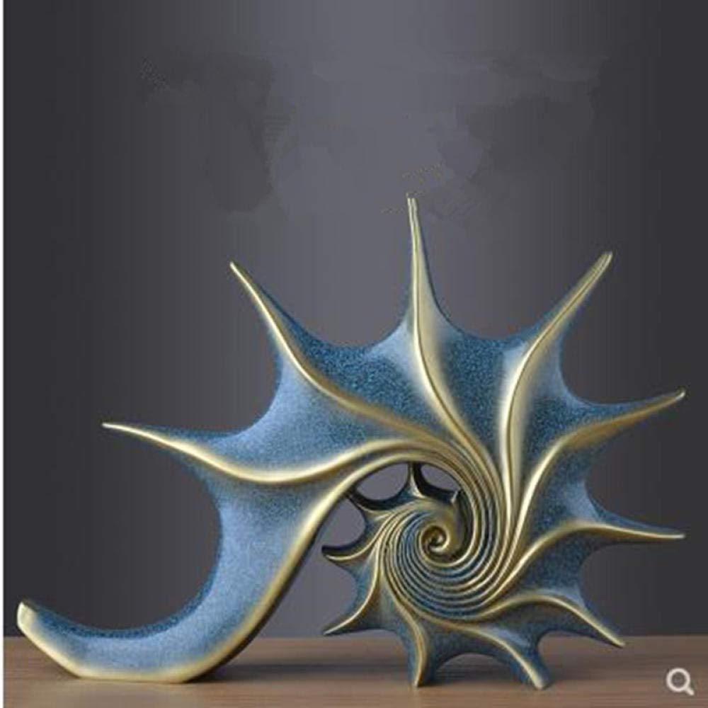 Statua astratta Scultura Figurine Decorazione della stanza Artigianato Statua Decorazione Collezione Ornamenti Sculture Animali Conch Artigianato Decorazioni per la casa Resina Opere d'arte Ufficio