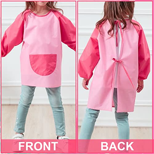 Grembiule da Pittura per Bambini: Set 4 Pezzi Regolabili con Tasca