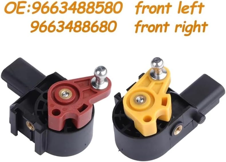 Car Front Left Right Side Height Suspension Leveling Sensor 9663488580 9663488680 5273J7 for Peugeot for 407 for Citroen for C6 for C5 for X7 Headlight Height Level Sensor