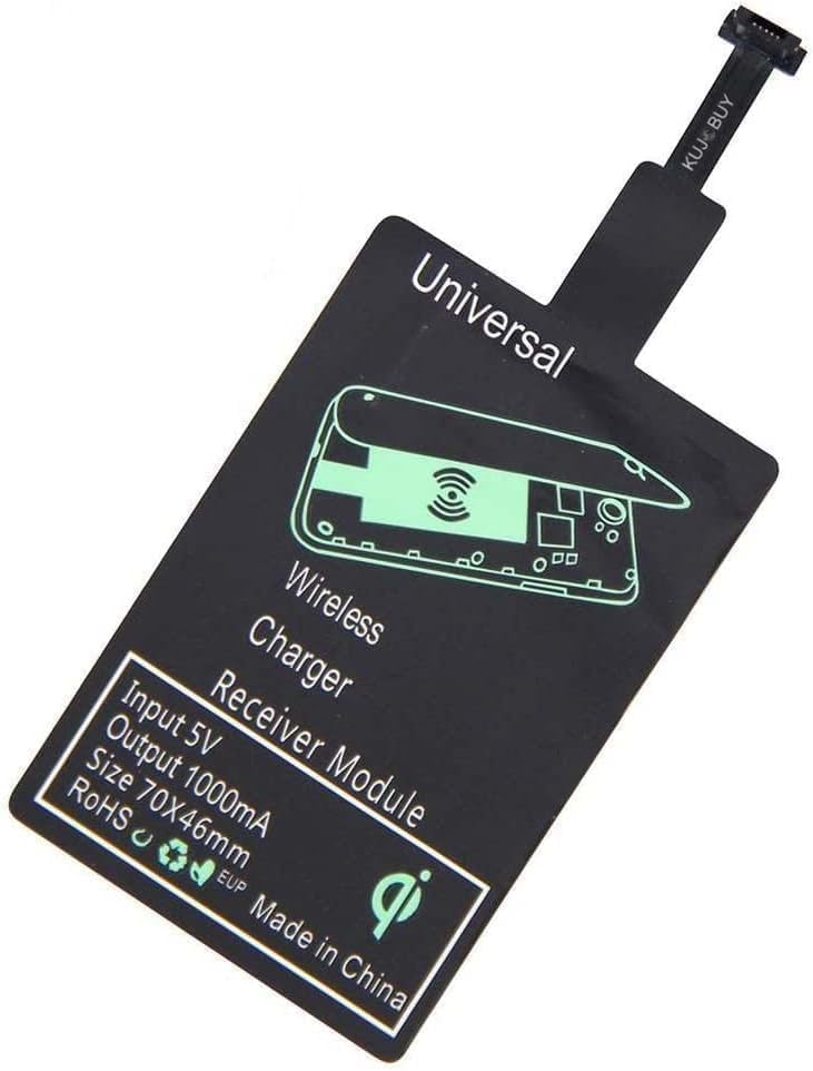 MicroUSB universal tipo A Qi receptor de carga inalámbrica chip de módulo de parche para Android - Receptor de cargador inalámbrico delgado y rápido