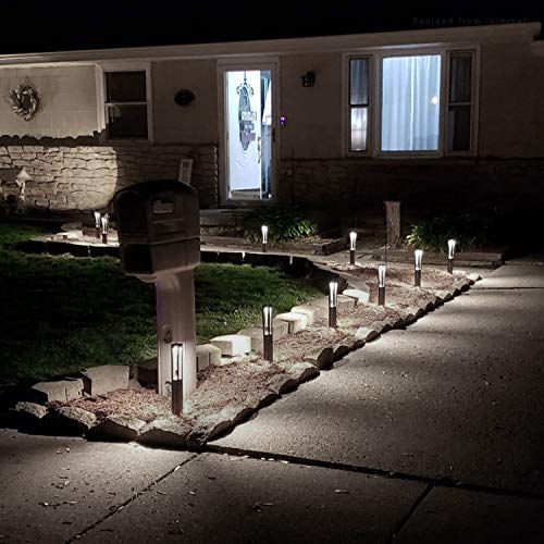 LEONLITE Low Voltage Landscape Pathway lights, LED Bollard Path Lights, 3W Outdoor Landscape Lighting for Driveway, Garden, Aluminum, 12-15V AC/DC, IP65 Waterproof, 4000K Cool White, Black, Pack of 10